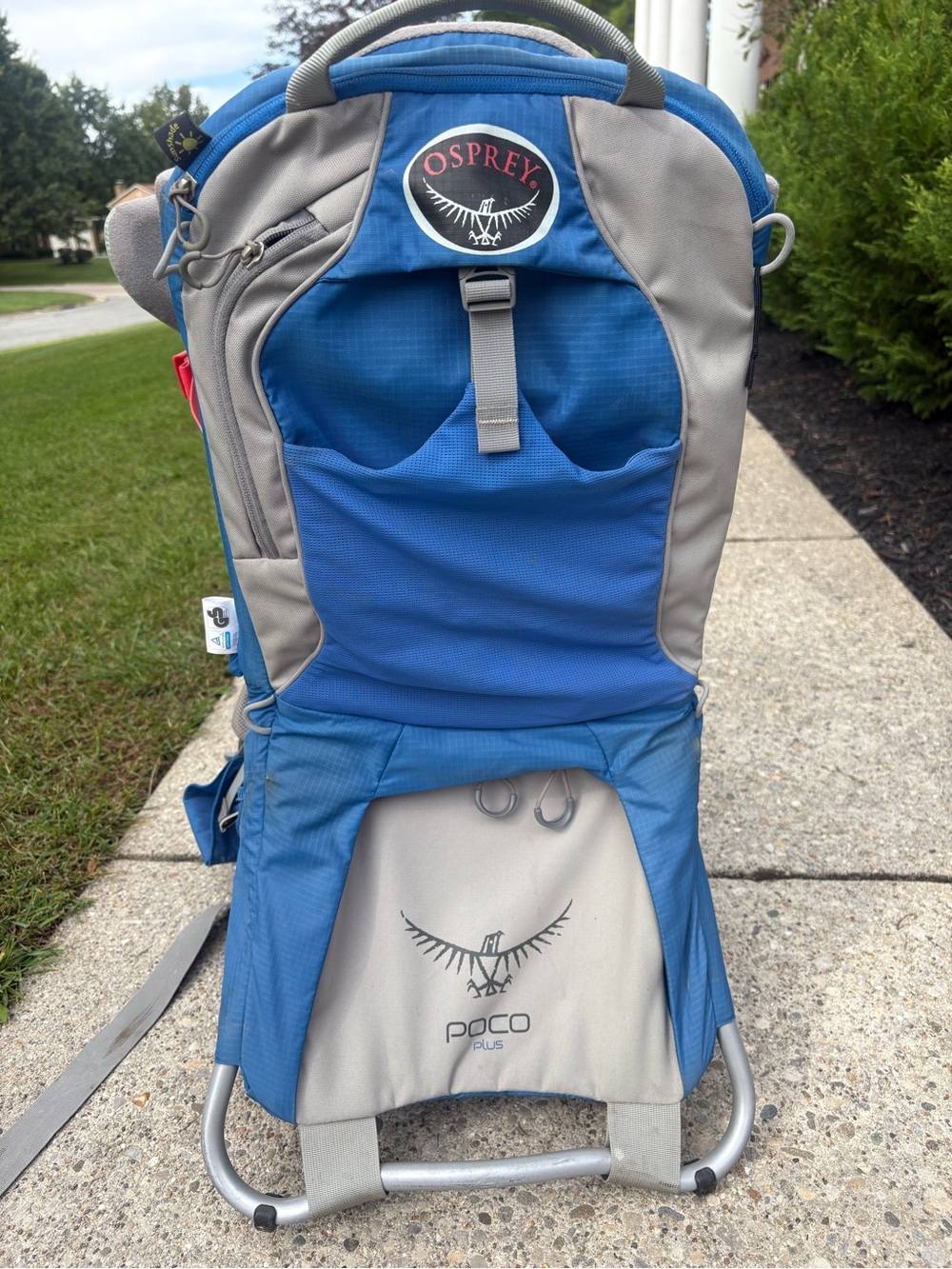 OSPREY Blue and Gray Kid Carrier Backpack